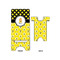 Honeycomb, Bees & Polka Dots Large Phone Stand - Front & Back