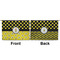 Honeycomb, Bees & Polka Dots Large Zipper Pouch Approval (Front and Back)