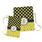 Honeycomb, Bees & Polka Dots Laundry Bag - Both Bags