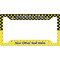 Honeycomb, Bees & Polka Dots License Plate Frame - Style A