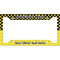 Honeycomb, Bees & Polka Dots License Plate Frame (Personalized)