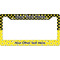 Honeycomb, Bees & Polka Dots License Plate Frame Wide