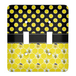 Honeycomb, Bees & Polka Dots Light Switch Cover (2 Toggle Plate)