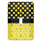 Honeycomb, Bees & Polka Dots Light Switch Cover