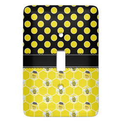 Honeycomb, Bees & Polka Dots Light Switch Cover (Personalized)