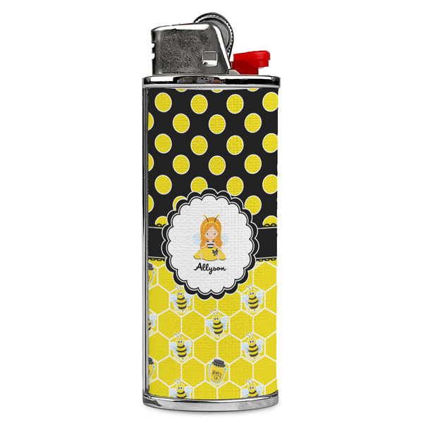 Custom Honeycomb, Bees & Polka Dots Case for BIC Lighters (Personalized)