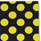 Honeycomb, Bees & Polka Dots Linen Placemat - DETAIL
