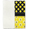 Honeycomb, Bees & Polka Dots Linen Placemat - Folded Half