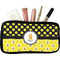Honeycomb, Bees & Polka Dots Makeup / Cosmetic Bag (Personalized)