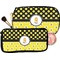 Honeycomb, Bees & Polka Dots Makeup / Cosmetic Bags (Select Size)