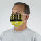 Honeycomb, Bees & Polka Dots Mask - Quarter View on Guy