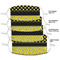 Honeycomb, Bees & Polka Dots Mask1 Composite