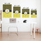 Honeycomb, Bees & Polka Dots Matte Poster - Sizes