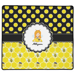 Honeycomb, Bees & Polka Dots XL Gaming Mouse Pad - 18" x 16" (Personalized)