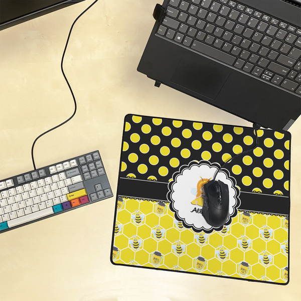Honeycomb, Bees & Polka Dots Medium Gaming Mats - LIFESTYLE