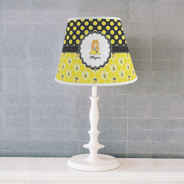 Honeycomb, Bees & Polka Dots Poly Film Empire Lampshade - Lifestyle