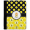 Honeycomb, Bees & Polka Dots Medium Padfolio - FRONT