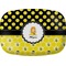 Honeycomb, Bees & Polka Dots Melamine Platter (Personalized)