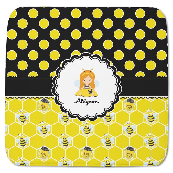 Honeycomb, Bees & Polka Dots Memory Foam Bath Mat 48 X 48