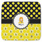 Honeycomb, Bees & Polka Dots Memory Foam Bath Mat - 48"x48" (Personalized)