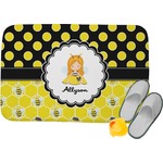 Honeycomb, Bees & Polka Dots Memory Foam Bath Mat (Personalized)