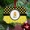 Honeycomb, Bees & Polka Dots Metal Benilux Ornament - Lifestyle