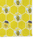Honeycomb, Bees & Polka Dots Microfiber Dish Rag - DETAIL