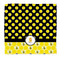 Honeycomb, Bees & Polka Dots Microfiber Dish Rag (Personalized)