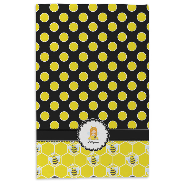 Honeycomb, Bees & Polka Dots Microfiber Dish Towel - APPROVAL