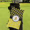 Honeycomb, Bees & Polka Dots Microfiber Golf Towels - Small - LIFESTYLE