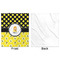Honeycomb, Bees & Polka Dots Minky Blanket - 50"x60" - Single Sided - Front & Back
