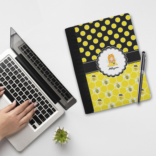 Honeycomb, Bees & Polka Dots Notebook Padfolio - LIFESTYLE (large)