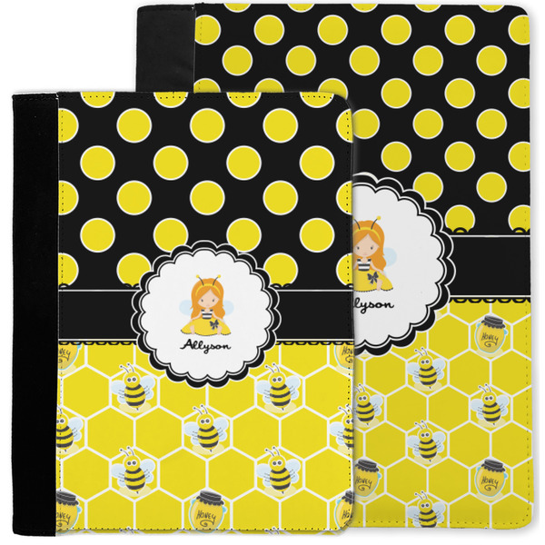 Honeycomb, Bees & Polka Dots Notebook Padfolio - MAIN