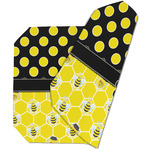 Honeycomb, Bees & Polka Dots Dining Table Mat - Octagon (Double-Sided) w/ Name or Text