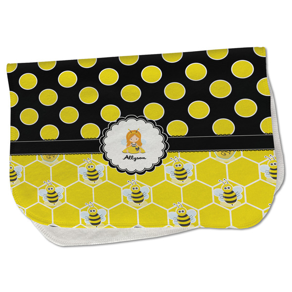 Honeycomb, Bees & Polka Dots Old Burp Folded