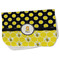 Honeycomb, Bees & Polka Dots Burp Cloth - Fleece w/ Name or Text