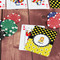 Honeycomb, Bees & Polka Dots On Table with Poker Chips