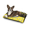 Honeycomb, Bees & Polka Dots Outdoor Dog Beds - Medium - IN CONTEXT