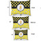 Honeycomb, Bees & Polka Dots Outdoor Dog Beds - SIZE CHART