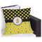 Honeycomb, Bees & Polka Dots Outdoor Pillow - 18" (Personalized)