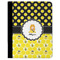 Honeycomb, Bees & Polka Dots Padfolio Clipboards - Large - FRONT