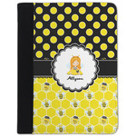 Honeycomb, Bees & Polka Dots Padfolio Clipboard - Small (Personalized)