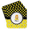 Honeycomb, Bees & Polka Dots Paper Coasters - Front/Main