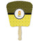 Honeycomb, Bees & Polka Dots Paper Fans - Front