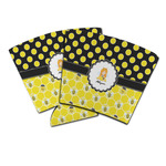 Honeycomb, Bees & Polka Dots Party Cup Sleeve (Personalized)