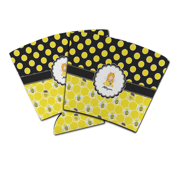 Custom Honeycomb, Bees & Polka Dots Party Cup Sleeve (Personalized)