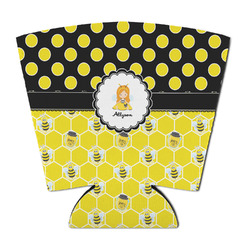 Honeycomb, Bees & Polka Dots Party Cup Sleeve - with Bottom (Personalized)