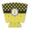Honeycomb, Bees & Polka Dots Party Cup Sleeves - with bottom - FRONT