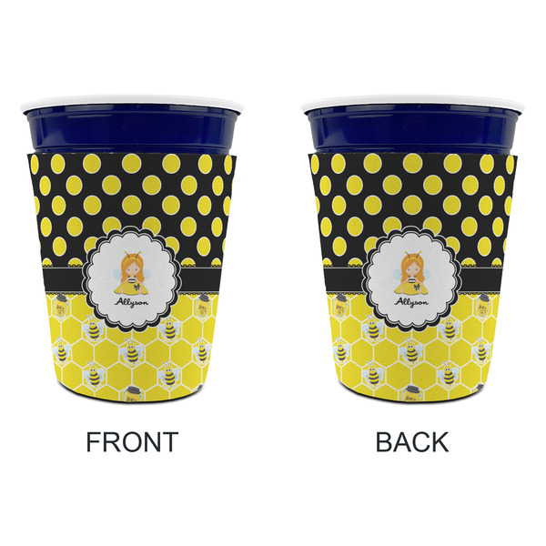 Honeycomb, Bees & Polka Dots Party Cup Sleeves - without bottom - Approval