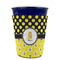 Honeycomb, Bees & Polka Dots Party Cup Sleeves - without bottom - FRONT (on cup)